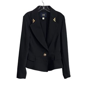 NEW Cavalli Class by Roberto Cavalli Women’s Suit Jacket Blazer size 2 Black